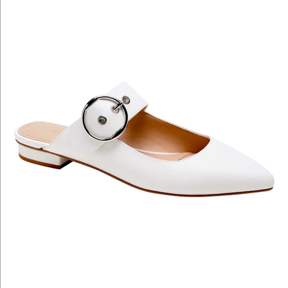 Leather Buckle Strap Mule - Banana Republic
